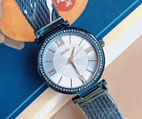  Shop Authentic Guess Soho Diamonds Blue Dial Blue Mesh Bracelet Watch For Women - W0638L3 - Luxxuri