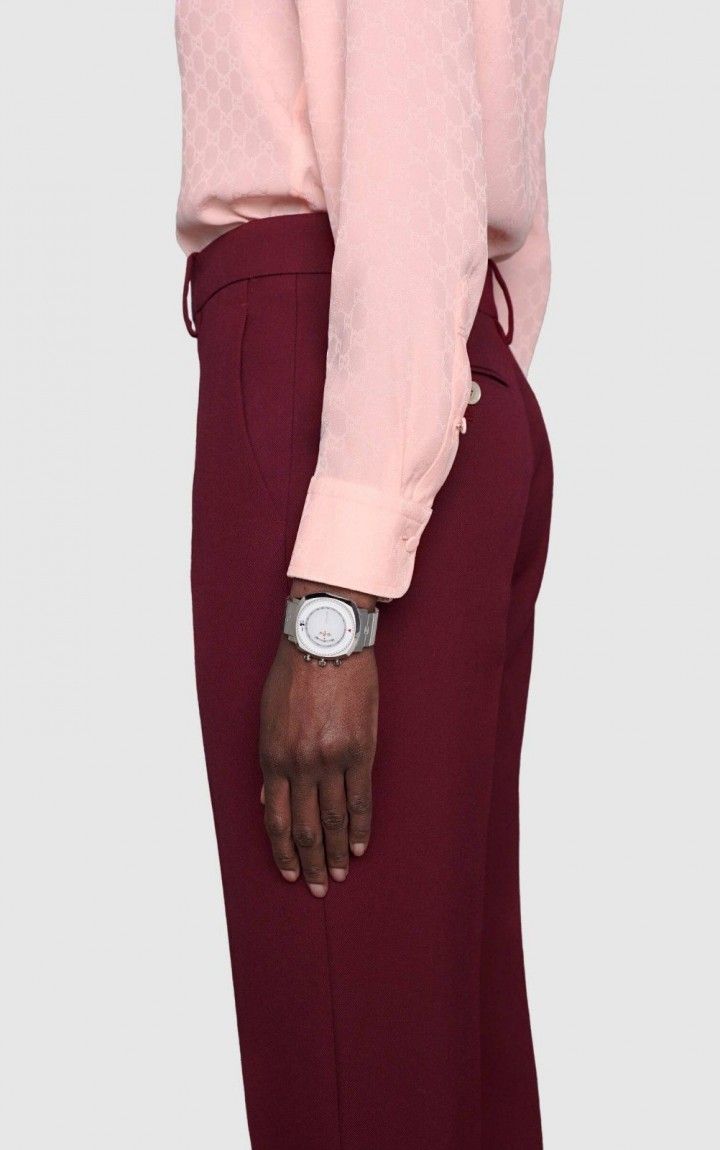  Shop Authentic Gucci Grip Chronograph Mickey Mouse White Dial Silver Steel Strap Watch For Men - YA157306 - Luxxuri