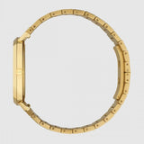  Shop Authentic Gucci Grip Quartz Yellow Gold Dial Gold Steel Strap Unisex Watch - YA157409 - Luxxuri