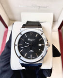  Shop Authentic Salvatore Ferragamo F-80 Classic Black Dial Black Leather Strap  Watch for Men - SFDT00219 - Luxxuri