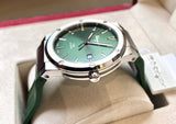  Shop Authentic Salvatore Ferragamo F-80 Classic Green Dial Green Leather Strap Watch for Men - SFDT00119 - Luxxuri