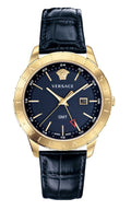  Shop Authentic Versace Univers Navy Blue Dial Navy Blue Leather Strap Watch for Men - VEBK00318 - Luxxuri