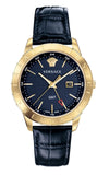  Shop Authentic Versace Univers Navy Blue Dial Navy Blue Leather Strap Watch for Men - VEBK00318 - Luxxuri