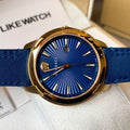  Shop Authentic Versace V-Urban Quartz Blue Dial Blue Leather Strap Watch for Men - VELQ00319 - Luxxuri