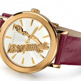  Shop Authentic Versace Virtus White Dial Red Leather Strap Watch for Women - VEHC00219 - Luxxuri