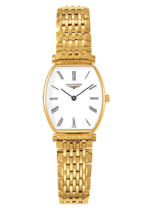  Shop Authentic Longines La Grande Classique de Longines Tonneau 22 Yellow Gold Watch for Women - L4.205.2.11.8 - Luxxuri