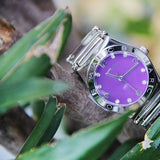  Shop Authentic Marc Jacobs Amy Purple Dial Silver Steel Strap Watch for Women - MBM8560 - Luxxuri