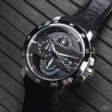  Shop Authentic Maserati Ingegno Chronograph Black Dial Black Leather Strap Watch For Men - R8871619004 - Luxxuri
