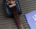  Shop Authentic Maserati Potenza Brown Dial Brown Leather Strap Watch For Men - R8851108011 - Luxxuri