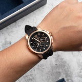  Shop Authentic Maserati SFIDA Chronograph Black Dial Black Rubber Strap Watch For Men - R851123008 - Luxxuri
