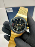  Shop Authentic Maserati Potenza Quartz Black Dial Gold Mesh Bracelet Watch For Men - R8853108006 - Luxxuri