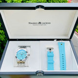  Shop Authentic Maurice Lacroix Aikon Automatic Sky Blue Dial Silver Steel Strap Watch For Men - AI6008-SS00F-431-C - Luxxuri