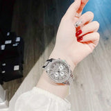  Shop Authentic Michael Kors Layton Chronograph Silver Dial Silver Steel Strap Watch For Women - MK6976 - Luxxuri
