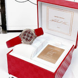  Shop Authentic Michael Kors Camille Three Hand Crystals Rose Gold Dial Red Leather Strap Watch For Women - MK4701 - Luxxuri