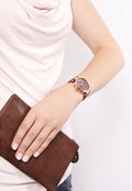  Shop Authentic Michael Kors Sawyer Maroon Dial Maroon Leather Strap Watch for Women - MK2426 - Luxxuri
