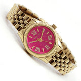  Shop Authentic Michael Kors Lexington Quartz Pink Dial Gold Steel Strap Watch For Women - MK3270 - Luxxuri