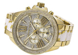  Shop Authentic Michael Kors Wren Diamonds Gold Dial Two Tone Steel Strap Watch for Women - MK6157 - Luxxuri