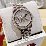  Shop Authentic Michael Kors Lennox Quartz Silver Dial Silver Steel Strap Watch For Women - MK7234 - Luxxuri