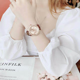 Shop Authentic Michael Kors Parker Rose Gold Dial Maroon Leather Strap Watch For Women - MK2974 - Luxxuri