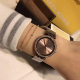  Shop Authentic Michael Kors Darci Quartz Brown Dial Brown Steel Strap Watch For Women - MK3553 - Luxxuri
