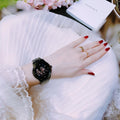 Michael Kors Runway Quartz Black Dial Black Steel Strap Watch For Women - MK6683