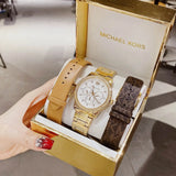  Shop Authentic Michael Kors Tibby Multifunction White Dial Gold Steel Strap Watch for Women - MK6969 - Luxxuri