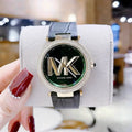  Shop Authentic Michael Kors Parker Green Dial Green Leather Strap Watch For Women - MK4724 - Luxxuri