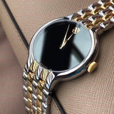  Shop Authentic Movado Veturi Quartz Black Dial Two Tone Steel Strap Watch for Men - 0606932 - Luxxuri