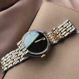 Shop Authentic Movado Veturi Quartz Black Dial Two Tone Steel Strap Watch for Men - 0606932 - Luxxuri