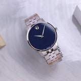  Shop Authentic Movado Museum Classic Blue Dial Silver Steel Strap Watch for Men - 0607212 - Luxxuri