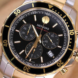  Shop Authentic Movado Series 800 Chronograph Black Dial Two Tone Steel Strap Watch For Men - 2600146 - Luxxuri