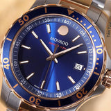  Shop Authentic Movado Series 800 Blue Dial Two Tone Steel Strap Watch for Men - 2600149 - Luxxuri
