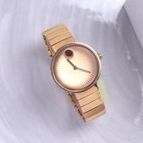  Shop Authentic Movado Edge Rose Gold Dial Rose Gold Steel Strap Watch for Women - 3680013 - Luxxuri