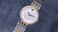  Shop Authentic Movado Esperanza Mother of Pearl Dial Two Tone Steel Strap Watch For Women - 0607085 - Luxxuri