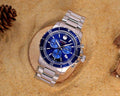  Shop Authentic Movado Series 800 Chronograph Blue Dial Silver Steel Strap Watch For Men - 2600141 - Luxxuri