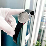  Shop Authentic Calvin Klein Accent Black Dial Black Leather Strap Watch for Men - K2Y211C3 - Luxxuri