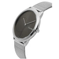  Shop Authentic Calvin Klein Minimal Black Dial Silver Mesh Bracelet Watch for Men - K3M21123 - Luxxuri