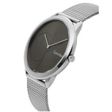  Shop Authentic Calvin Klein Minimal Black Dial Silver Mesh Bracelet Watch for Men - K3M21123 - Luxxuri