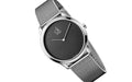  Shop Authentic Calvin Klein Minimalist Black Dial Silver Mesh Bracelet Watch for Men - K3M2112X - Luxxuri
