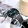  Shop Authentic Calvin Klein Minimal Black Dial Black Mesh Bracelet Watch for Men - K3M21421 - Luxxuri