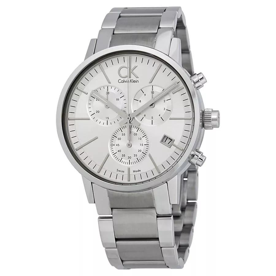  Shop Authentic Calvin Klein Post Minimal White Dial Silver Steel Strap Watch for Men - K7627126 - Luxxuri