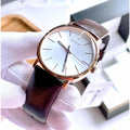  Shop Authentic Calvin Klein Posh Silver Dial Brown Leather Strap Watch for Men - K8Q316G6 - Luxxuri