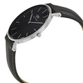  Shop Authentic Daniel Wellington Classic Sheffield Black Dial Black Leather Strap Watch For Men - DW00100133 - Luxxuri
