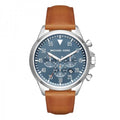  Shop Authentic Michael Kors Lexington Chronograph Blue Dial Brown Leather Strap Watch For Men - MK8537 - Luxxuri