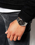  Shop Authentic Emporio Armani Classic Chronograph Black Dial Silver Steel Strap Watch For Men - AR2434 - Luxxuri