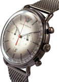  Shop Authentic Emporio Armani Aviator Chronograph Grey Dial Brown Mesh Bracelet Watch For Men - AR11169 - Luxxuri