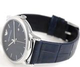  Shop Authentic Emporio Armani Dress Quartz Blue Dial Blue Leather Strap Watch For Men - AR2501 - Luxxuri