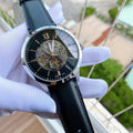 Shop Authentic Fossil Townsman Skeleton Black Dial Black Leather Strap Watch for Men - ME3153 - Luxxuri