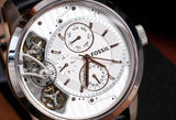  Shop Authentic Fossil Townsman Twist Multifunction White Dial Black Leather Strap Watch for Men - ME1164 - Luxxuri