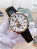  Shop Authentic Fossil Townsman Automatic White Dial Black Leather Strap Watch for Men - ME3104 - Luxxuri